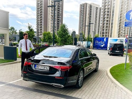 Mercedes S class in Belgrade