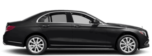 Mercedes E-Class — black chauffeur sedan in Belgrade