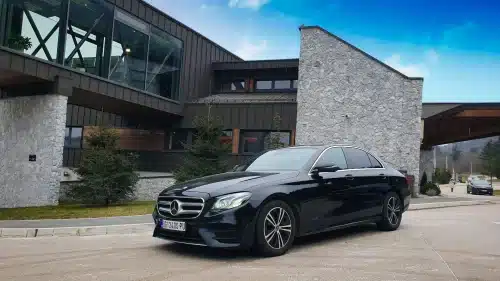 Mercedes E-Class transfer to Hotel Ramonda Rtanj